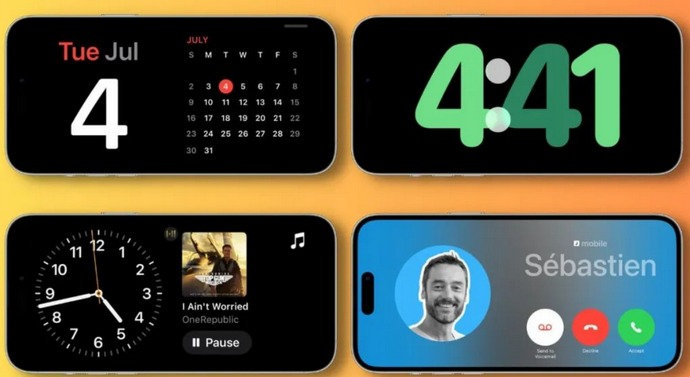 大东苹果手机维修分享iOS17横屏充电待机显示有什么好处 