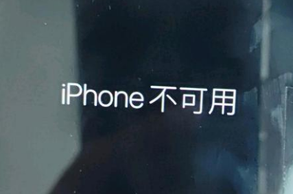 大东苹果服务网点分享锁屏界面显示“iPhone 不可用”如何解决 