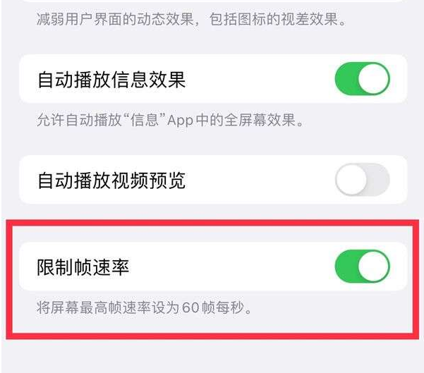 大东苹果13维修分享iPhone13 Pro高刷设置方法 